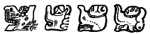 Figs. 11, 12, 13, 14. GLYPHS FOR MAYA MONTH ZOTZ (BATS).
