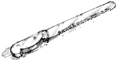 Sketch: Bread knife