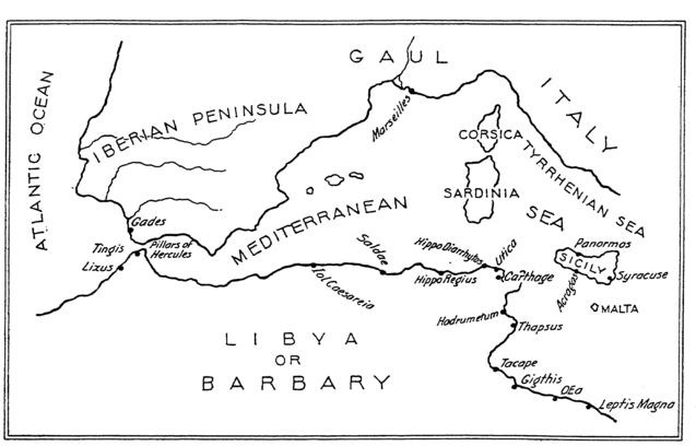 MAP IV.—THE CARTHAGINIAN EMPIRE.