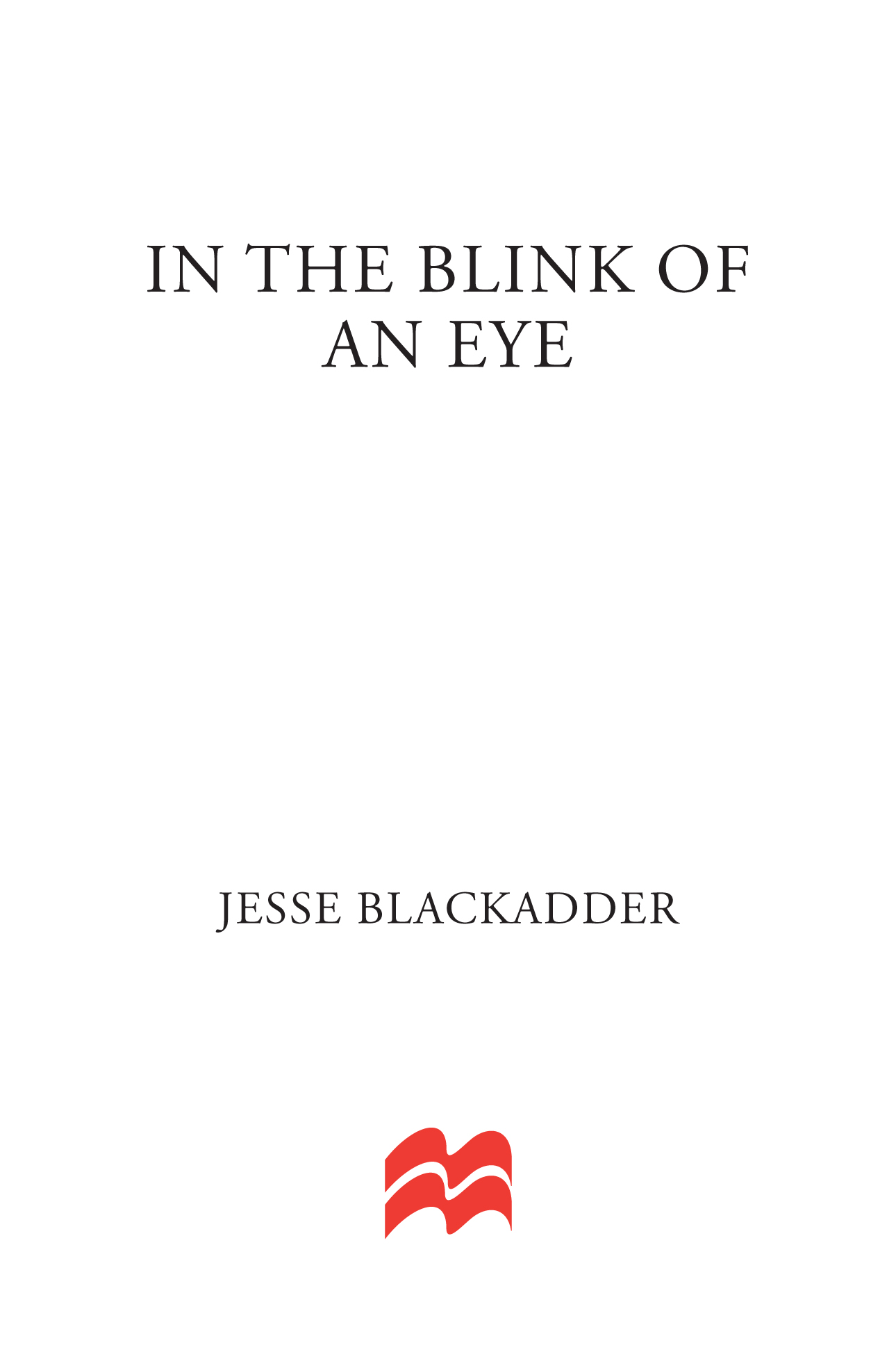 In the Blink of an Eye by Jesse Blackadder