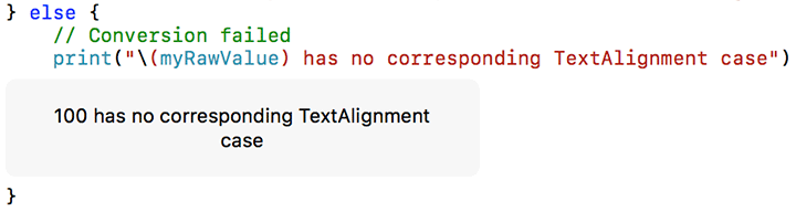 Result of failed TextAlignment conversion
