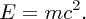 numbered Display Equation