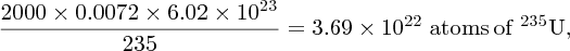 numbered Display Equation