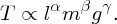 numbered Display Equation