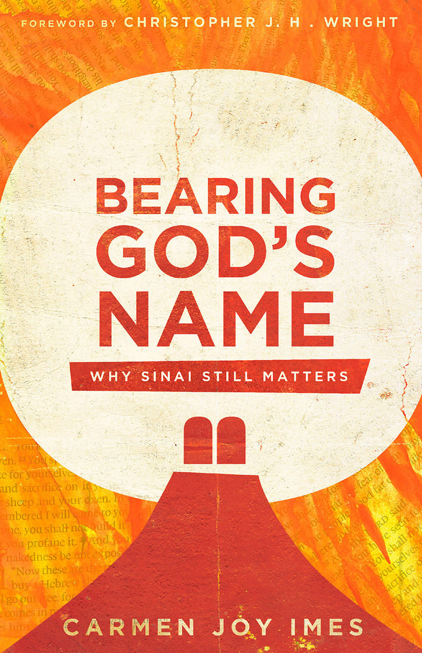 Couverture : CARMEN JOY IMES, BEARING GOD’S NAME (WHY SINAI STILL MATTERS), InterVarsity Press