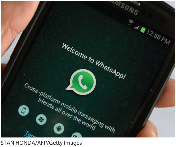 A mobile screen shows the Welcome page to WhatsApp.