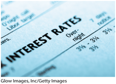 A photo shows a paper with the interest rates overnight and 7 days notice. 