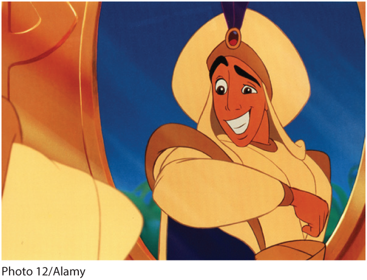 A cartoon of Aladdin.