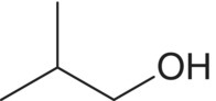 Structural formula of 2‐methyl‐1‐propanol (isobutanol).