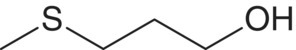 Structural formula of 3‐methylsulfanyl‐1‐propanol (methionol).