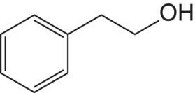 Structural formula of 2‐phenylethanol (β‐phenylethanol).