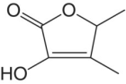 Structural formula of sotolon.