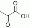 Structural formula of pyruvic acid.