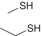 Structural formula of methanethiol (MeSH).