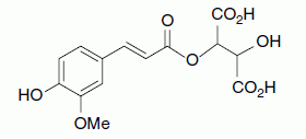 Structural formula of fertaric acid in its tartrate ester form.