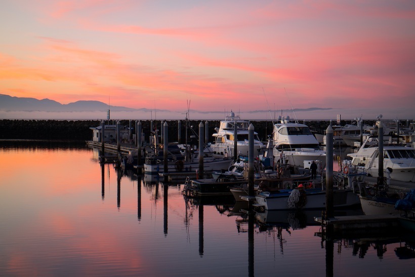 <strong>Figure 19:</strong> A sunset at Seattle’s Shilshole Bay Marina.