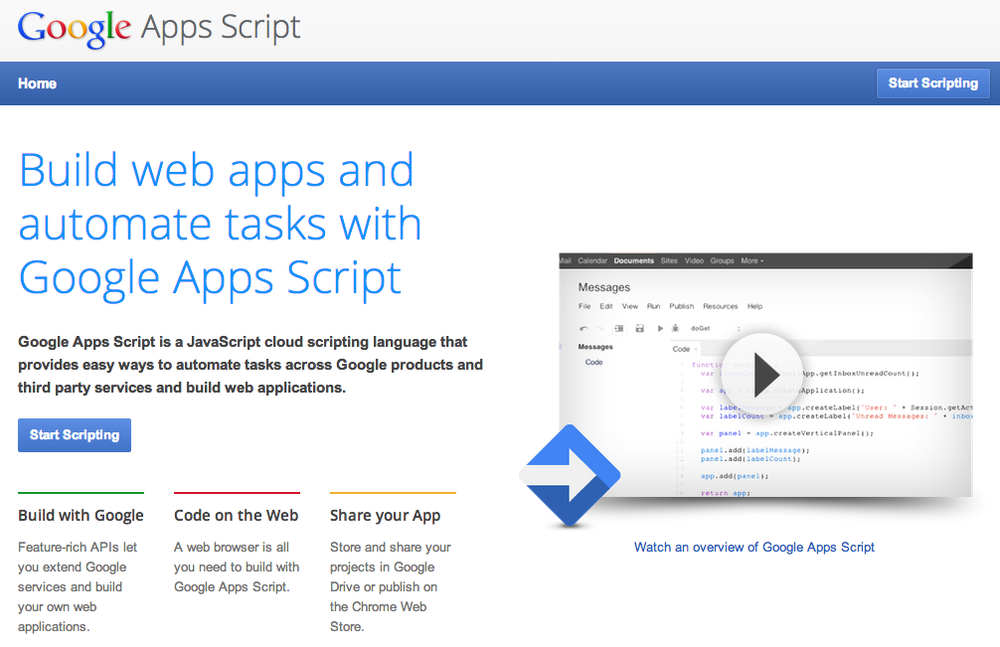 All scripts are saved in your Google Drive