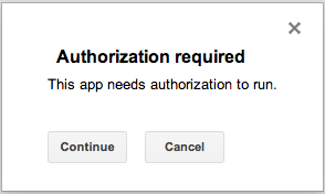 Authorization required