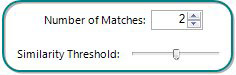 At the bottom of the Fuzzy Lookup, specify 2 as the number of matches. Leave the Similarity Threshold at 50%.