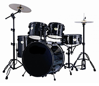 A drum set with a stand  Description automatically generated with medium confidence