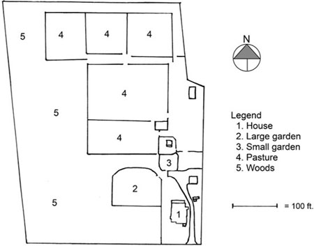 Figure 2.7. Base Permaculture Map for Sunfield Farm