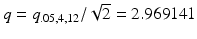 
$$q = q_{.05,4,12}/\sqrt{2} = 2.969141$$
