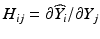 
$$H_{ij} = \partial \widehat{Y }_{i}/\partial Y _{j}$$
