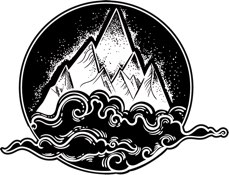 Mountain &amp; water symbol