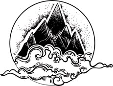 Mountain &amp; water symbol