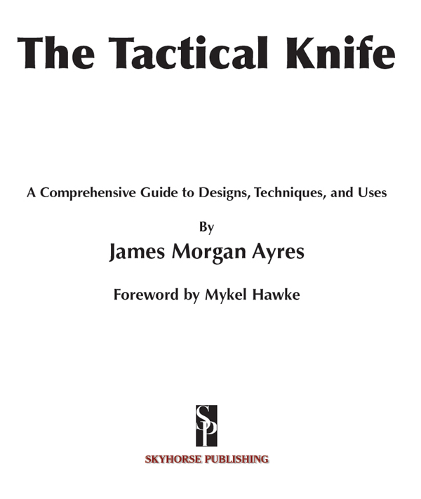 Title Page of Tactical Knife