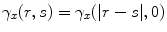 
$$\gamma _{x}(r,s) = \gamma _{x}(\vert r - s\vert,0)$$
