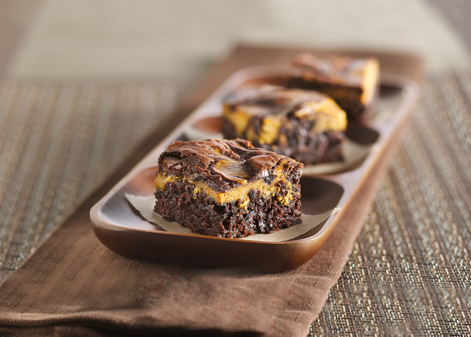 Pumpkin Swirl Brownies