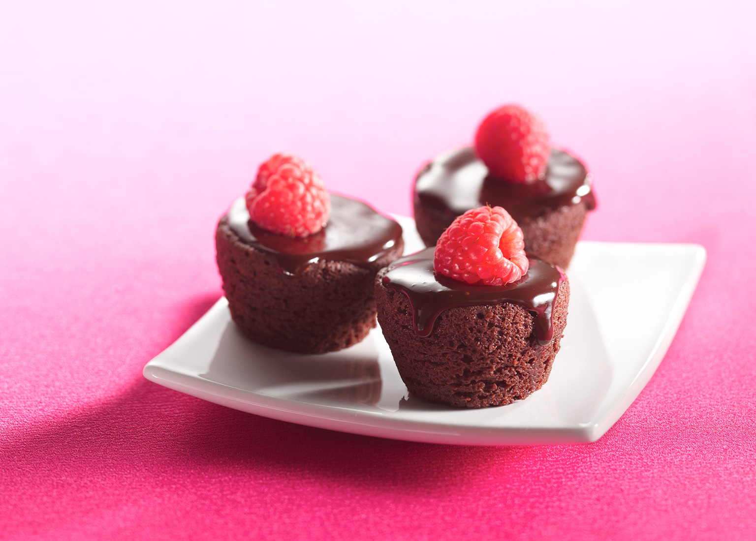 Ganache-Topped Brownie Bites