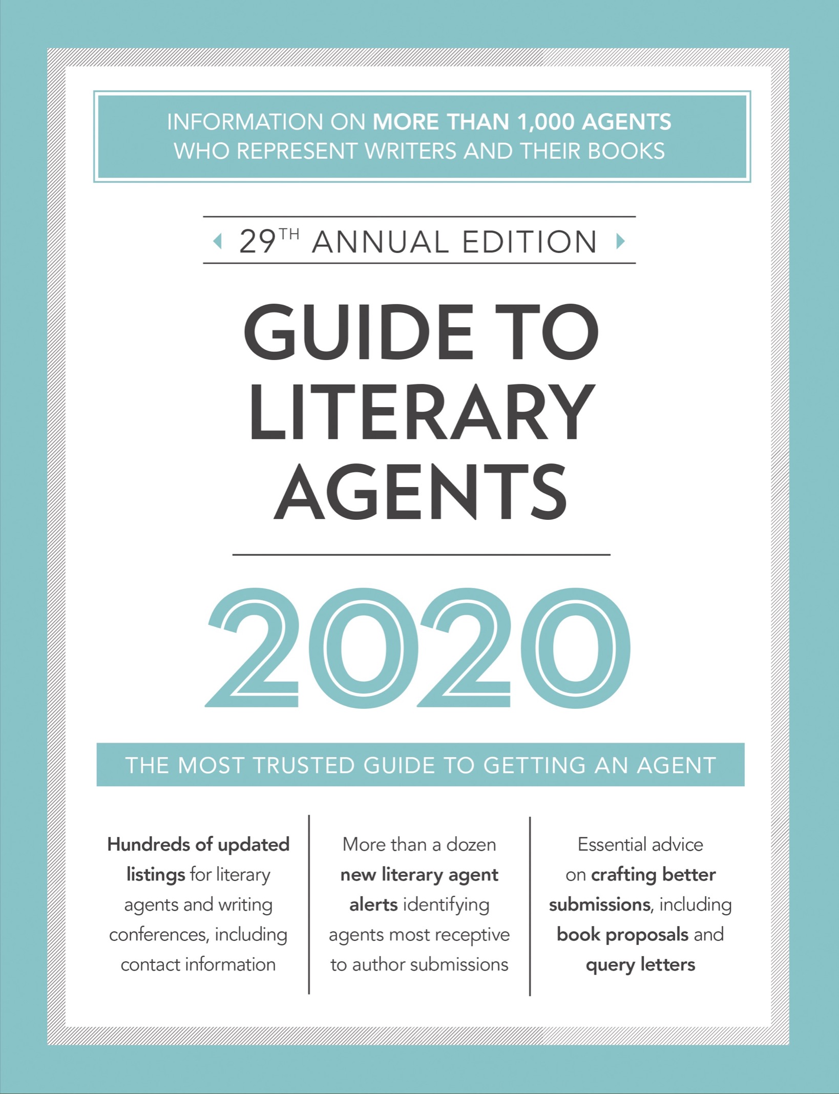 Cover for Guide to Literary Agents 2020