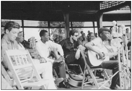 the blues workshop at the 1963 Newport Folk Festival