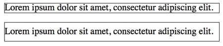 Comparing text with a line-height of 1 and text with a line-height of 2.