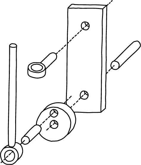 Crank-slider exploded