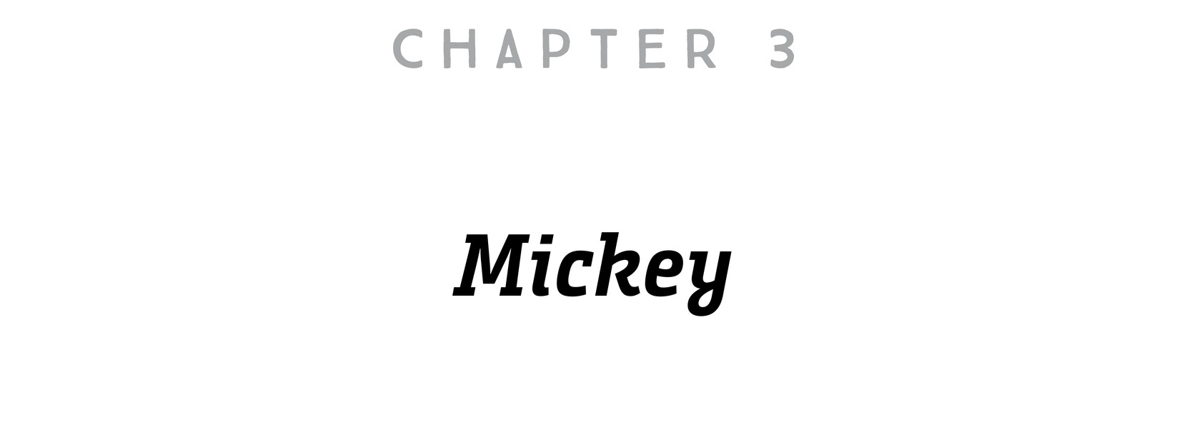 Chapter 3 Mickey