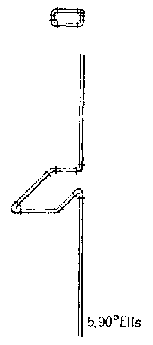 Fig. 74.--Expansion loop. Five 90° ells.