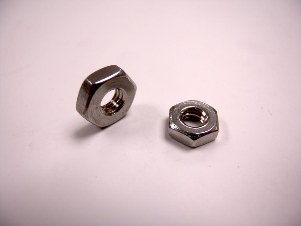 Hex nuts.