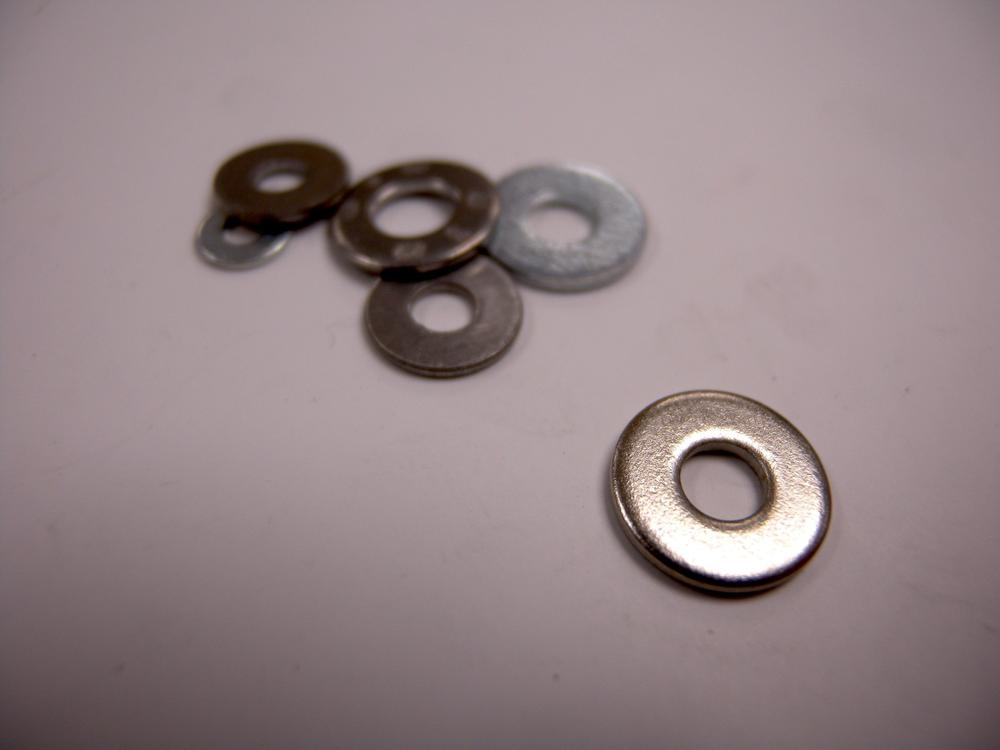 Flat washers.