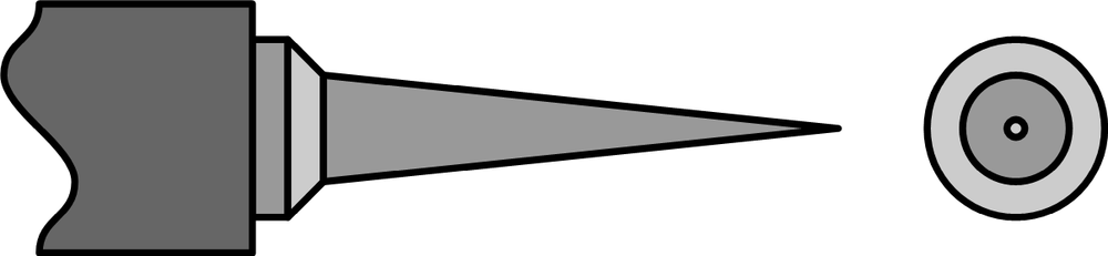 Conical-type tip.