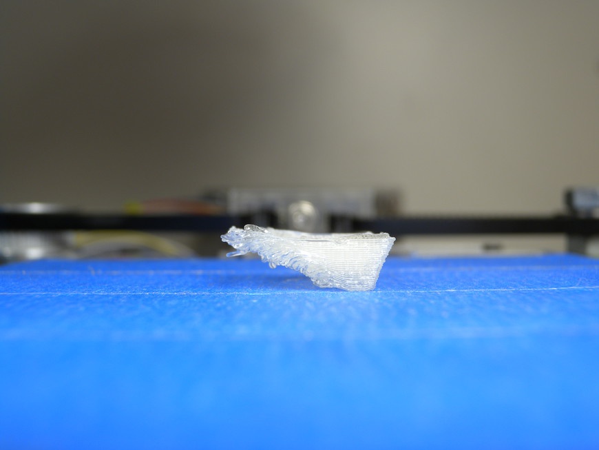 Unless you use support material, a 3D printer cannot print overhangs greater than 45 degrees.