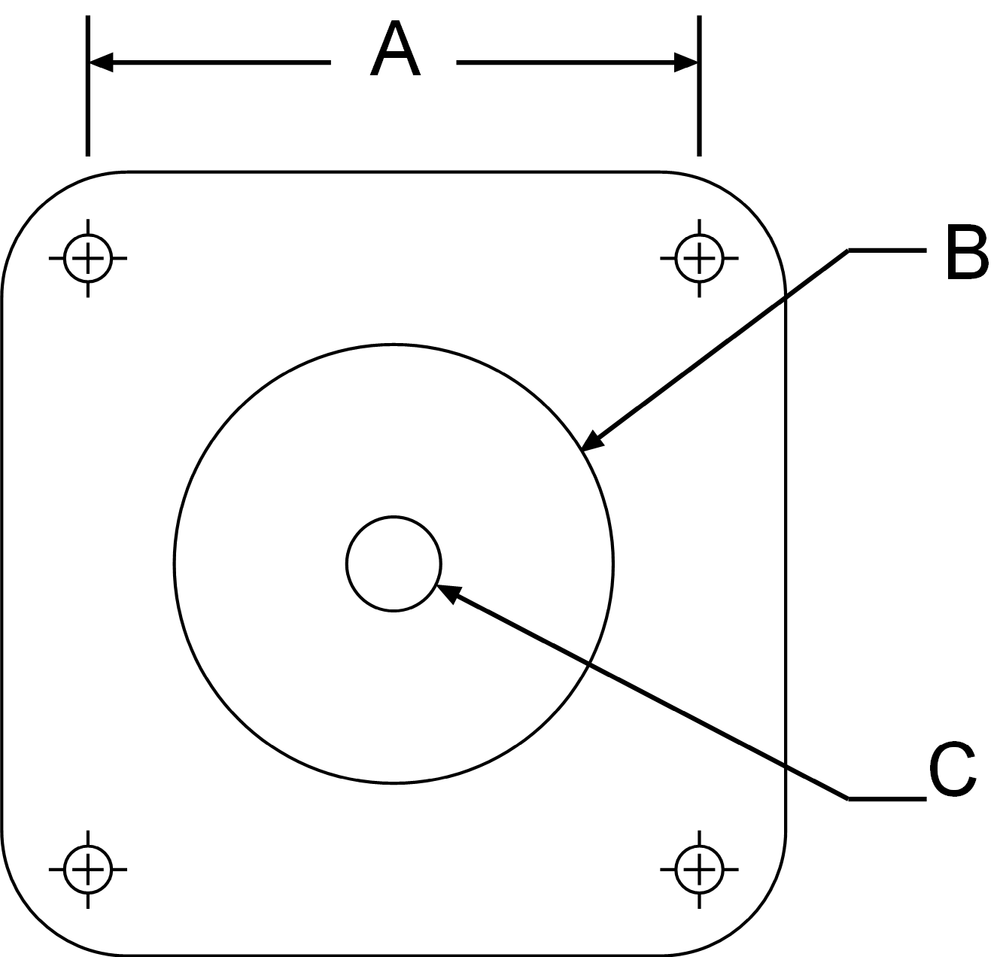 NEMA stepper motor.