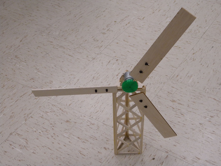 The completed turbine.