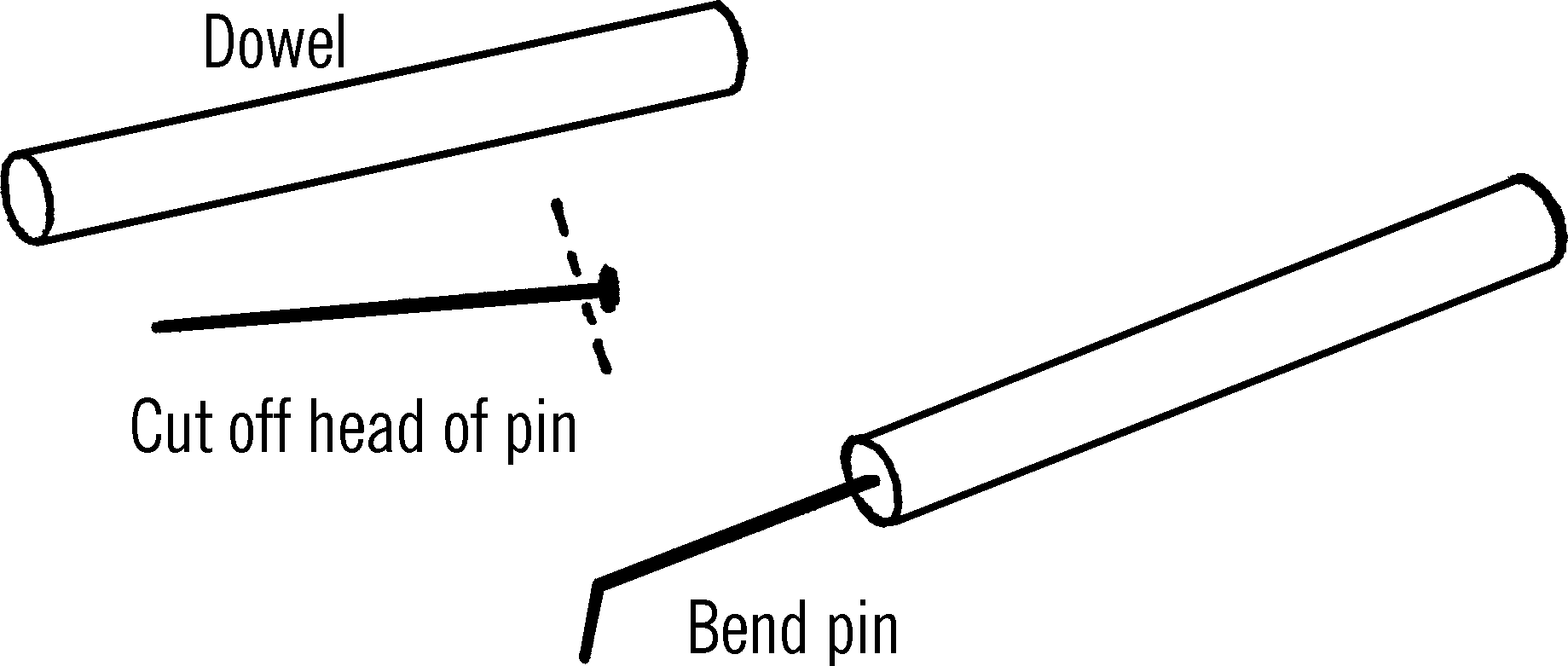 Dissecting needle.