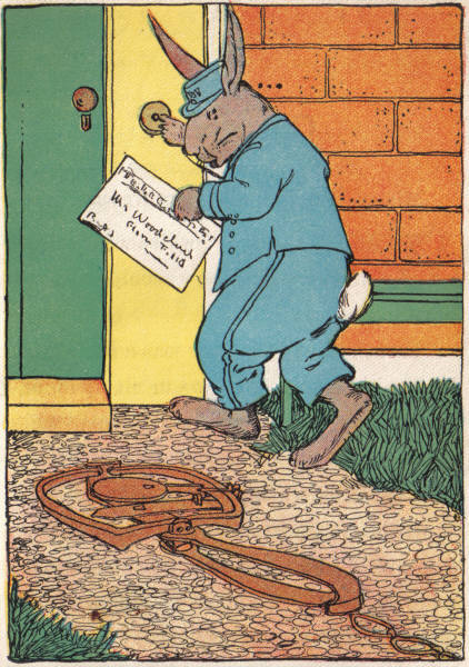 Mr. Woodchuck receives a telegram