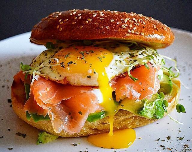 Spiced Smoked Salmon Egg Sandwich recipe by Khalil B | The Feedfeed