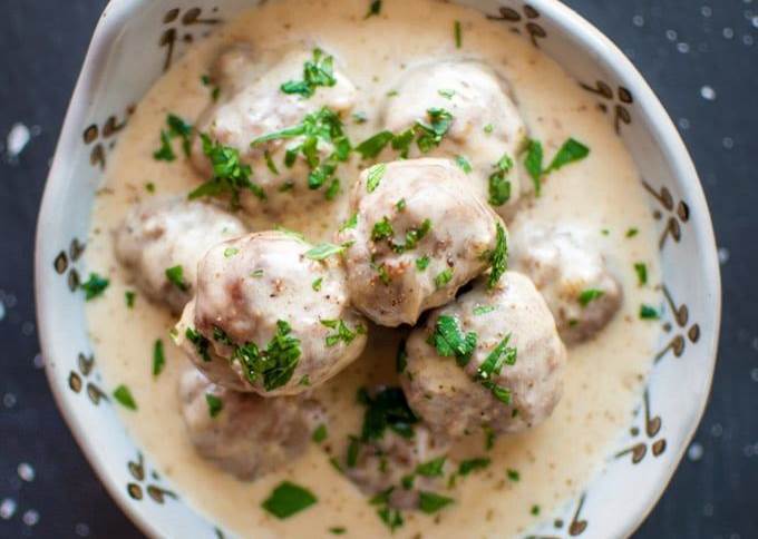 Meatballs in a Cream Sauce • Salt & Lavender