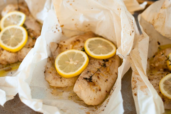 Tilapia Fish en Papillote with French Vinaigrette | Easy Recipes